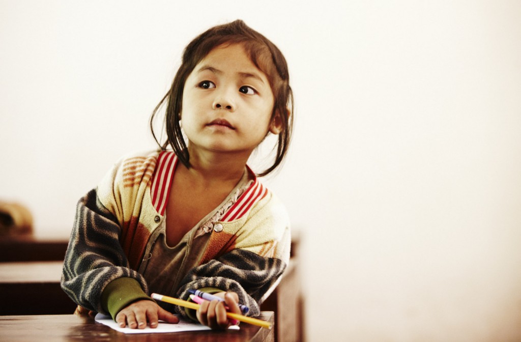 Student at Pencils of Promise school